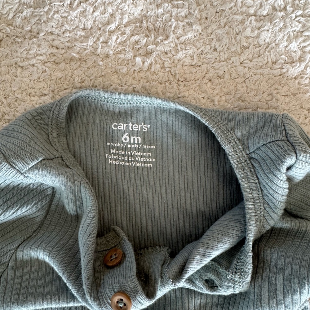 Carter's Ribbed Pajama Set - Gray - Picture 2 of 2